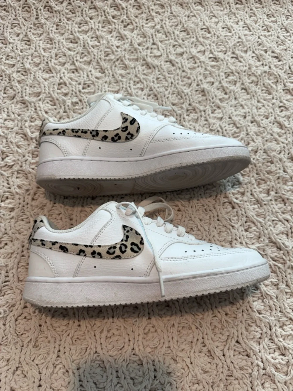 Nike Air Force with Leopard Swoosh Size 6.5W - Picture 2 of 7